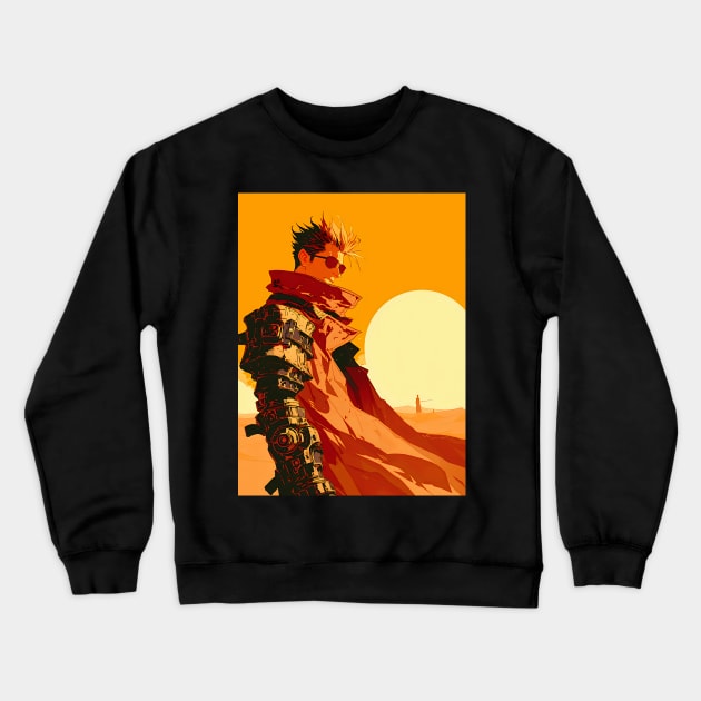 Legendary Gunslinger: Space Western Anime-Manga Adventure Crewneck Sweatshirt by insaneLEDP